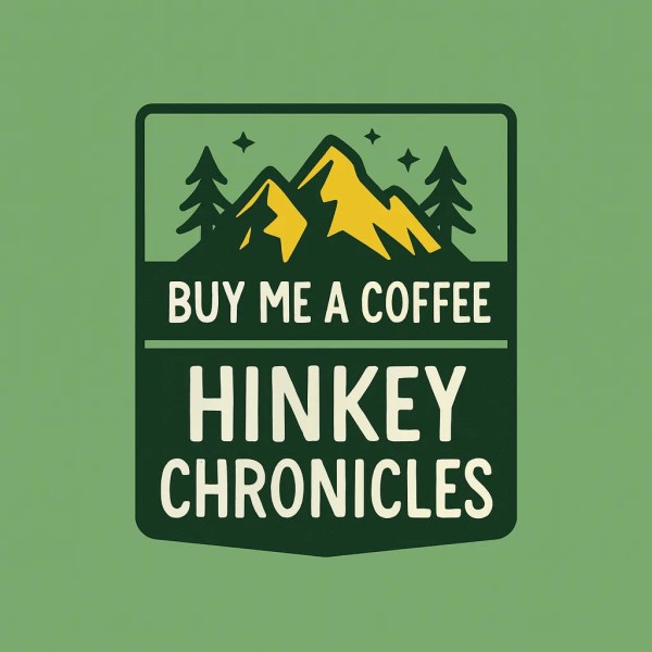 stylized yellow mountain peaks evergreen trees and white bold text on a green background design evokes outdoor adventure and community support blending nature with event driven storytelling
